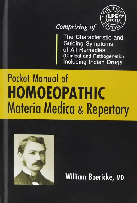 HOMOEOPATHIC MATERIA MEDICA BY WILLIAM BOERICKE