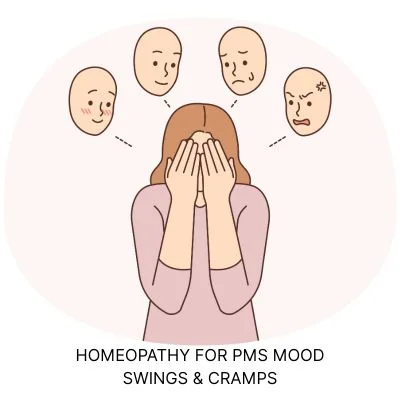 HOMEOPATHY FOR PMS MOOD SWINGS AND CRAMPS